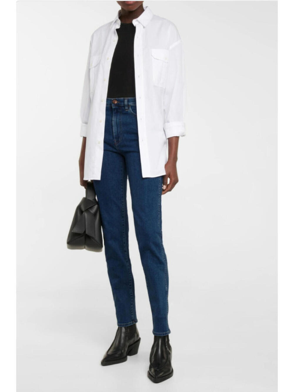 3X1 Straight Authentic Crop High Rise Jeans, Size 26, $275 NWT #2465